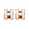 Pop H Series Classic Logo Gold-Plated Earrings Women Earrings Rose-Gold H608002FO49