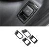 Carbon Fiber 4X Rear Seat Adjustment Button Cover Trim For BMW X3 G01 2018-2022