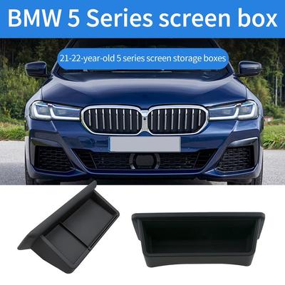 Car Center Console Navigation Screen Storage Box For BMW 5 Series G30 G31 2017-2020 2024-2024 Car Organizer Interior Accessories