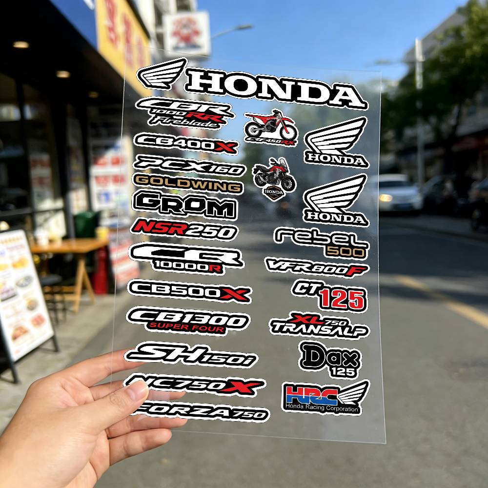 FOR HONDA HRC H WING Reflective Motorcycle Stickers Waterproof Vinyl Decals for Motorbike Helmet Fuel Tank Bike