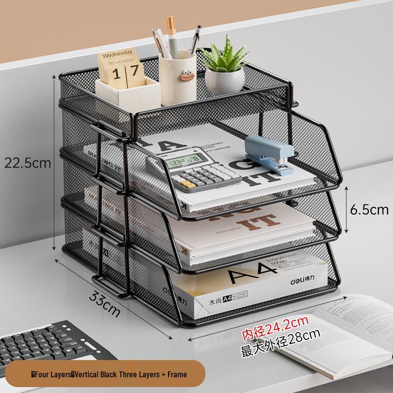 Органайзер для офисного стола: Настольная стойка для хранения файлов для документов и книг