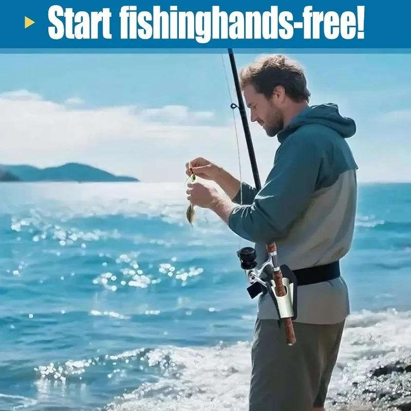 1 Stück Outdoor-Angelruten-Hüfttasche Freihändiges Einschiebe-Design Langlebig Schnellzugriff-Fächer Fliegenfischen Uferfischen
