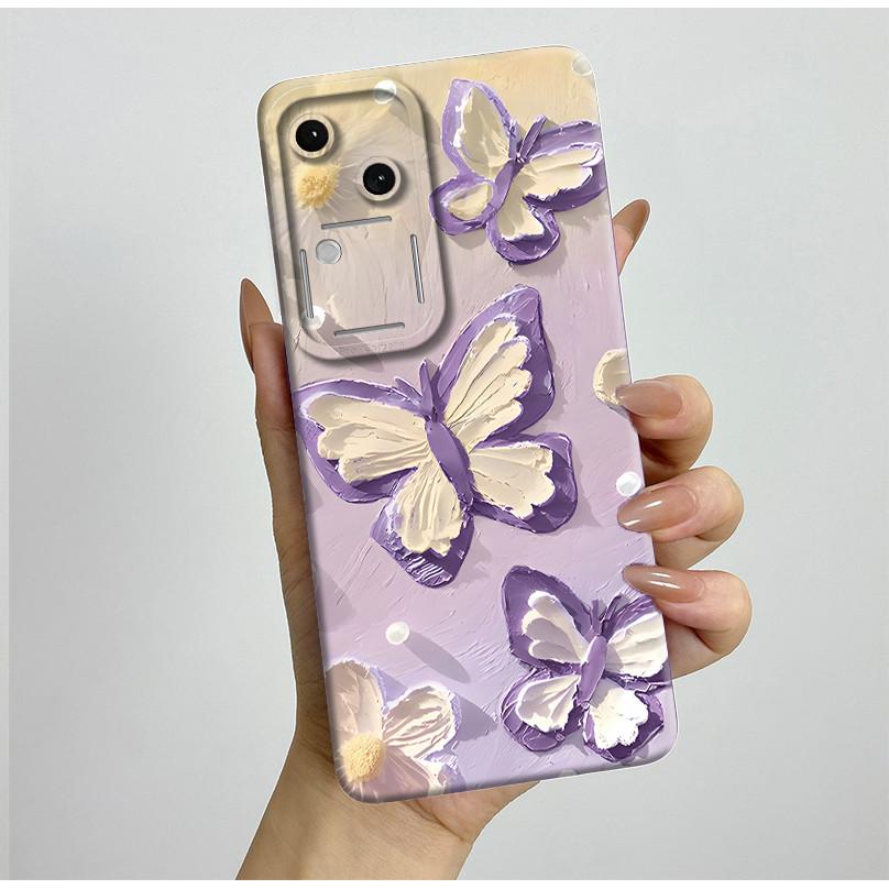 For Vivo V30 V2318 Casing Liquid Soft Silicone Aesthetic Luxury Cover Full Protective Shell For Vivo V 30 V30 Pro 5G Phone Case