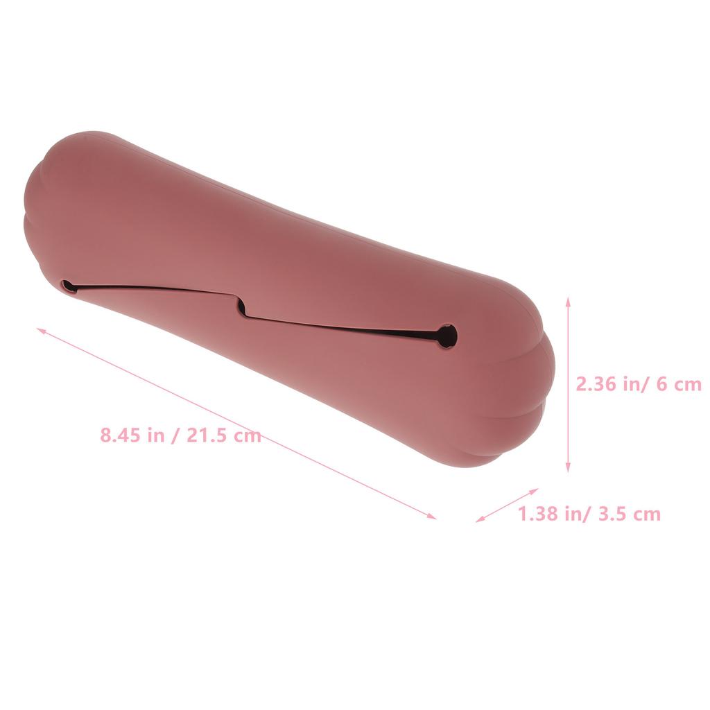 Silicone Makeup Brush Holder Travel Case Portable Lightweight Eyebrow Pencil Storage Bag Tool Organizer for Women Gift