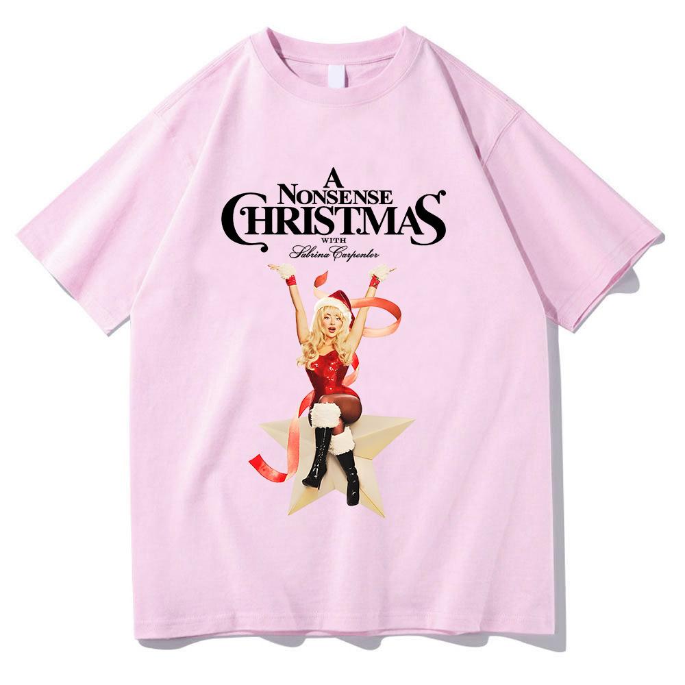 A Nonsense Christmas with Sabrina Carpenter Tshirt New Fashion Women Tshirt Long Sleeve Tees Unisex  Top Casual