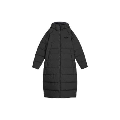 Hooded Casual Long Down Jacket Women Outerwear Black 678331-01