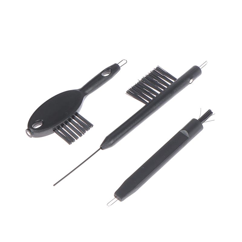3Pcs/Set Hearing Aid Cleaning Kit Ventilation Rods Screwdrivers Brush Vent Cleaner Wire Magne Wax Loop Tools Set