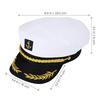 Adult Yacht Sailor Captain Hat Adjustable Men's and Women's Party Hat Makeup Ball Dressing Marine Excellent  Stylish Accessories