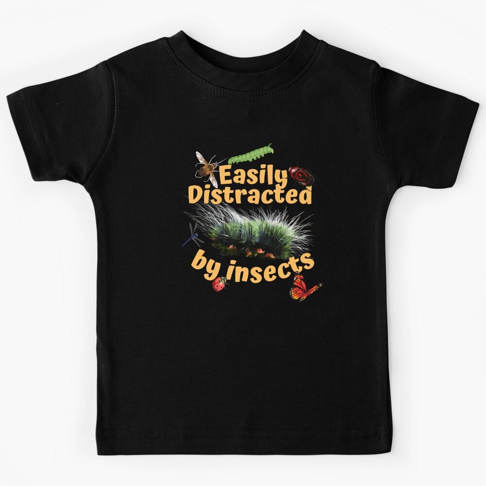 Easily Distracted By Insects Colorful Design Kids T-Shirt 120