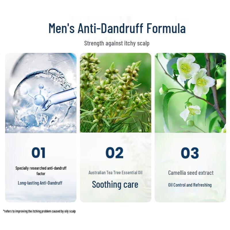 Adoufu Herren Anti-Schuppen Shampoo & Duschgel Set