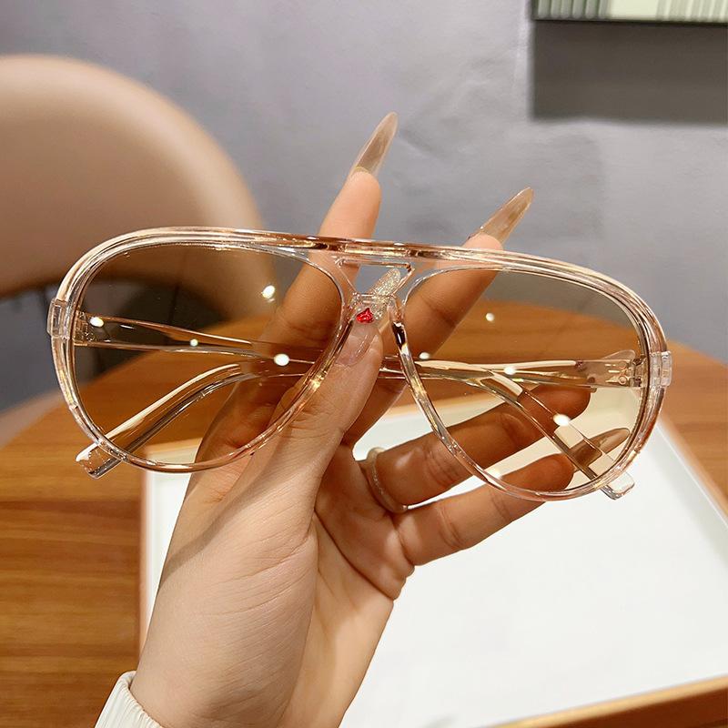 Fashion Women Large Frame Toad Mirror Classic Sunglasses Driving Street Photography Sun Glasses Men Glasses Uv