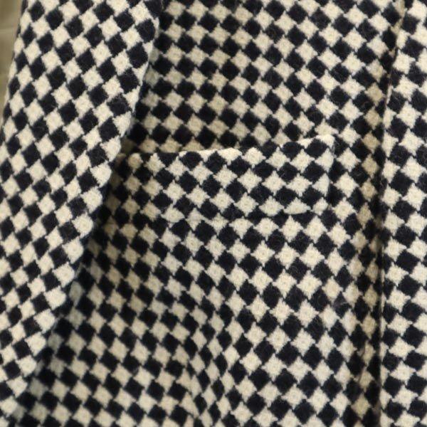 Emporio Armani Made In Italy Wool Tailored Jacket 38 Beige X Black Blazer Women Used