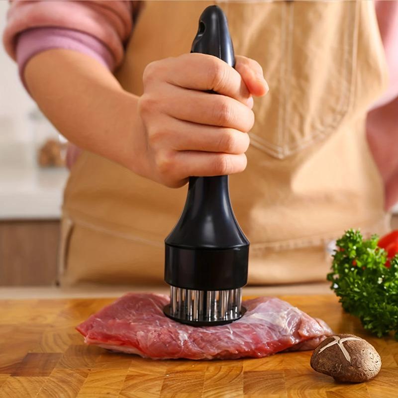 Stainless Steel Steak Meat Tenderizer Hammer Loose Meat Needle Household Punching Daily Tendon Breaker Meat Inserting Needle