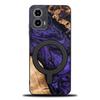 Bewood Unique Case for Motorola G34 5G - Violet with MagSafe