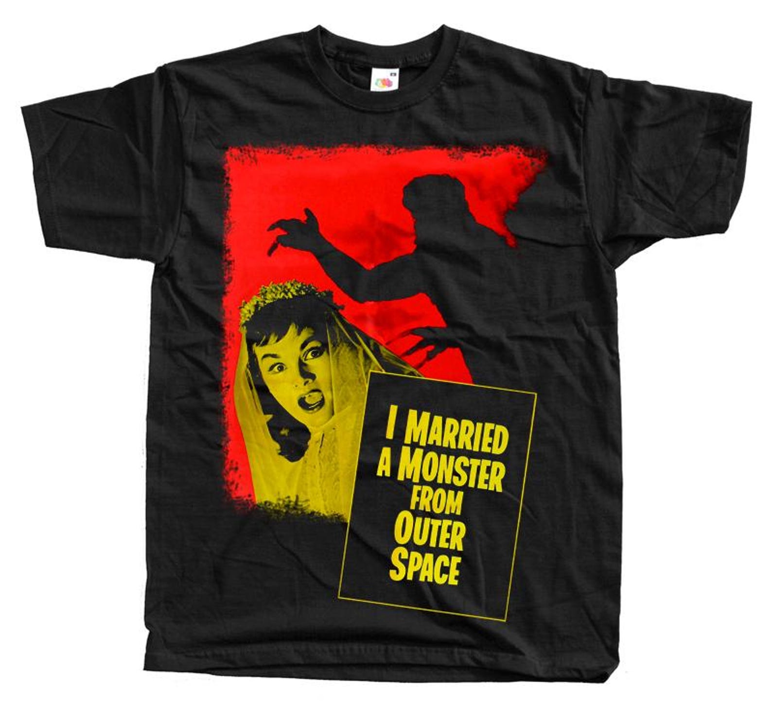 I Married a monster from outer space Horror movie poster T-Shirt Black vintage scary all sizes S-5XL S