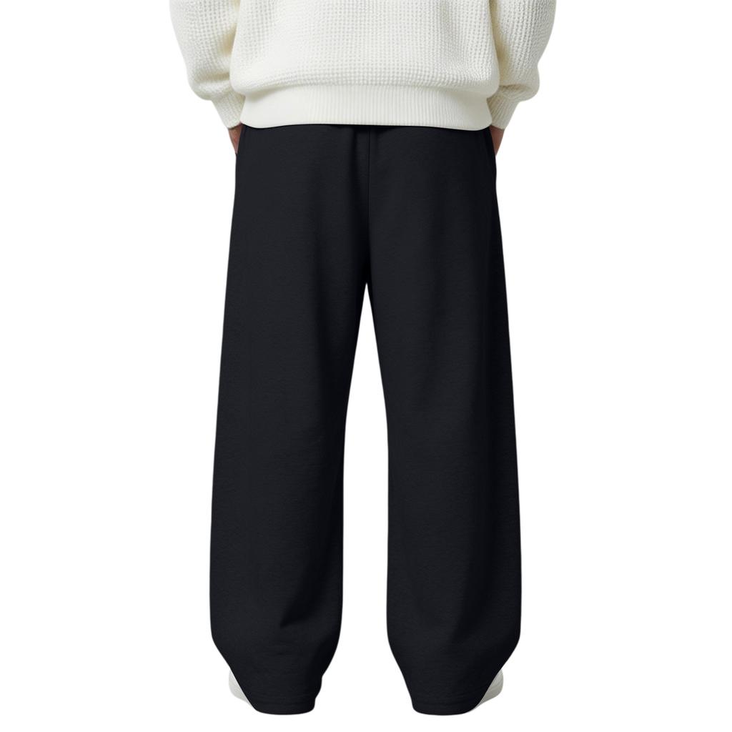 Pantaloni Casual da Uomo a Gamba Dritta e Vestibilità Larga per lo Sport e l'Uso Quotidiano