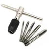 Manual Tapping Wrench Thread Tapping Tool Set M3-M8 3mm-6mm and 5-12mm-M5-M12 T-shaped Tool Kit Easy To Install