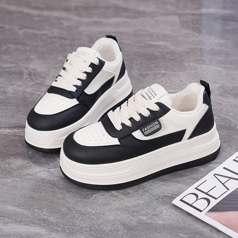 Nouveauté automne chaussures décontractées plateforme muffin style ins chaussures de skate pour étudiant MR