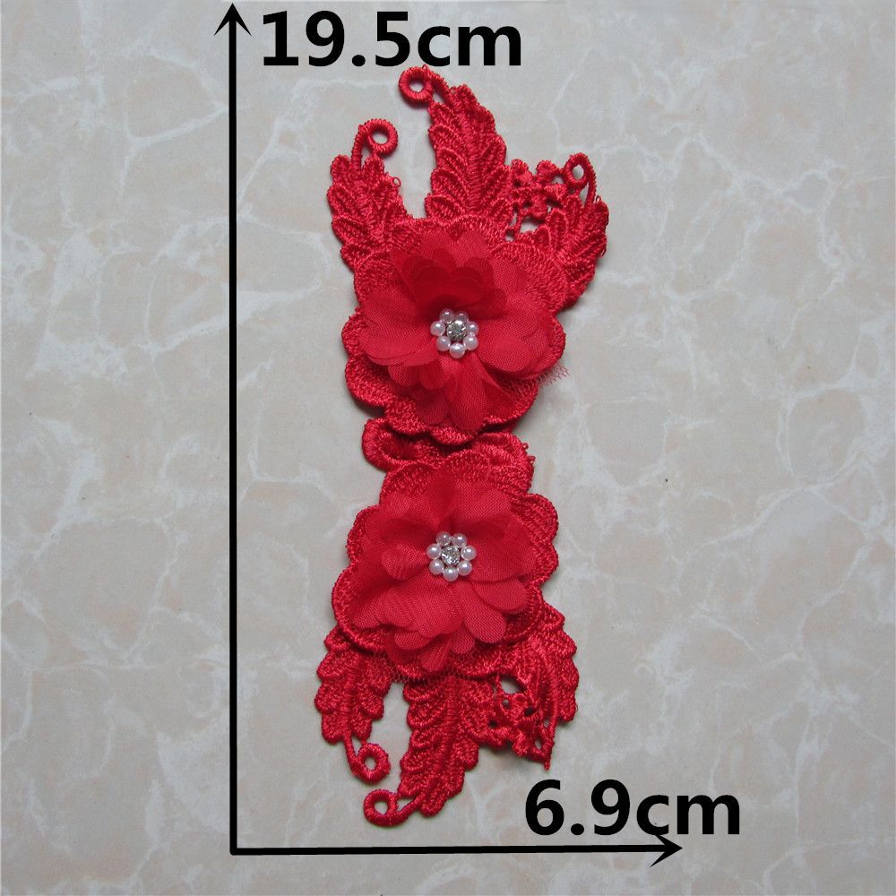 

Красный I Вышивка Бисер Шитье Кружево Сделай сам Декоративный Ципао Платье Платье Свадебное Платье Воротник Аксессуары Style 1075 (1 piece)