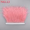 10Meters Ostrich Feathers On Ribbon On Tape 10-15Cm 4-6" Feather Trim Boa For Clothes Sewing White Fringe Dress Skirt Decor Diy