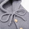 Winter Women's Wool Hat Outdoor Integrated Neck Guard Shawl Knitted Hat Barak Lafa Hat Anti Cold Warm