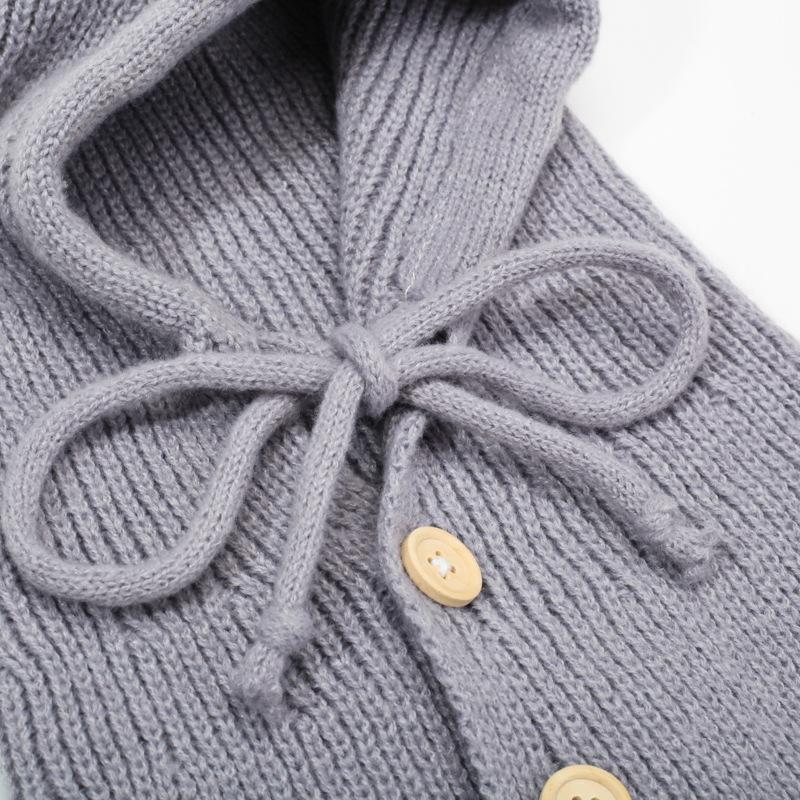 Winter Women's Wool Hat Outdoor Integrated Neck Guard Shawl Knitted Hat Barak Lafa Hat Anti Cold Warm