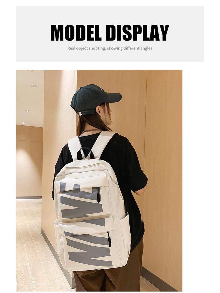 Fashion Casual Backpack: Large Capacity Travel & School Bag for Women and College Students