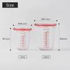 Marna Dressing Measuring Cup, 100mL (Clear, Recipe Included), Plastic Container with Measuring Graduations and Lid (Includes Seal) K678