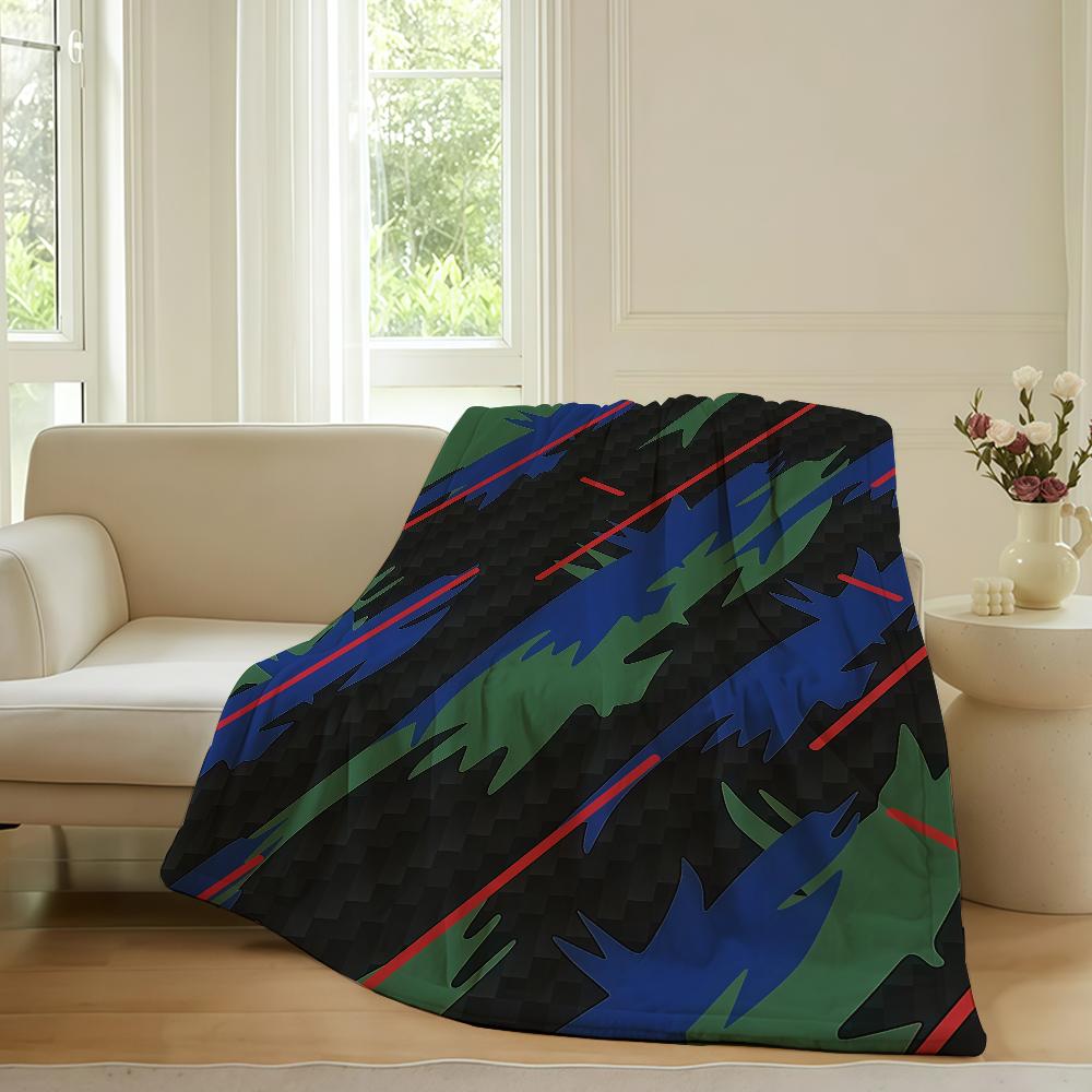 Fashion Print H HKS Blanket For Sofa Office Bed Plane Travel Sleep Read Relax Camping Soft And Warm