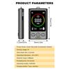 Air Quality Detector Carbon Dioxide Detector Agricultural Production Greenhouse Gas Monitor Air Quality Tester CO2 Meter for Outdoor Camping and Home