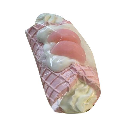 

Waffle Cream Roll Squeeze Toy Stress Relief Simulation Dessert Sensory Toy Decompression Food Grade Realistic Fake Food Fidget Toy