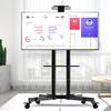 Universal Thickened LCD TV & Monitor Floor Stand with Vertical Pole & Wheels
