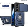 Slide Lens Camera Protection Funda for Tecno Spak 40 Pro Plus Case Magnetic Ring Stand Cover for Tecno Spak 40 4G Armor Case