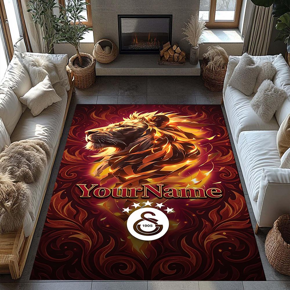 Galatasaray Customize Your Name Carpet Suitable For Balcony Foyer Outdoor Playrooms Antislip Carpet Anime Office Decor Wedding Party Gift