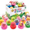 30 Packs Party Favors, Slow Rising Animal Squishy Toys With Cupsules, Goodie Bag Stuffers, Birthday Gifts, Treasure Box Toys, C