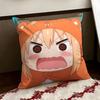 Anime HHimouto UUmaruchan Cushion Cover Reversible Soft Durable Pillow Cover Home  Car MultiScene Use for Daily Comfort