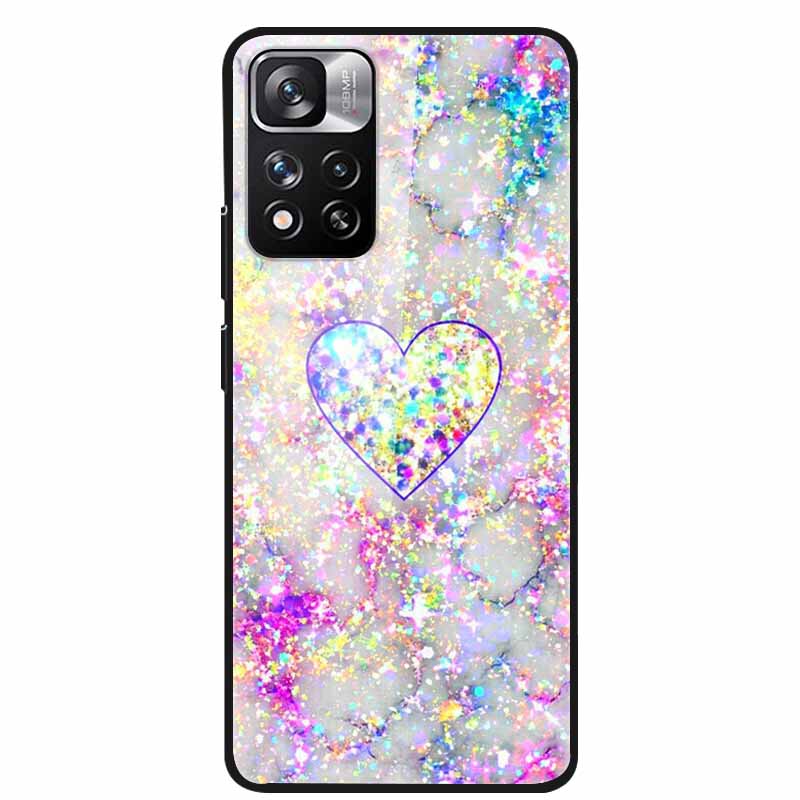 Tempered Glass Case For Xiaomi Redmi Note 11 Pro+ 5G Cover Hard Protective Funda for Redmi Note 11 Pro Plus 5G Luxury 6.67 Inch