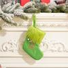 Stylish Embroidered Alphabets Christmas Stocking Knitted Festival Sock for Children Multicolors Holiday Stockings