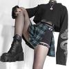 Print Dragon Autumn Crop Sweatshirt Long Sleeve Korean Fashion Pullover Black Casual Gothic Streetwear Sweatshirts