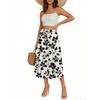 Women's Skirt Bohemian Skirt Floral Print Casual Temperament Pocket Skirt