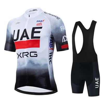 Yeni Pro Takım 2025 Uae Bisiklet Forması Seti Erkek Yaz Bisiklet Dağ Üniforması Ropa Ciclismo Maillot Hombre Bisiklet Giyim Takımı