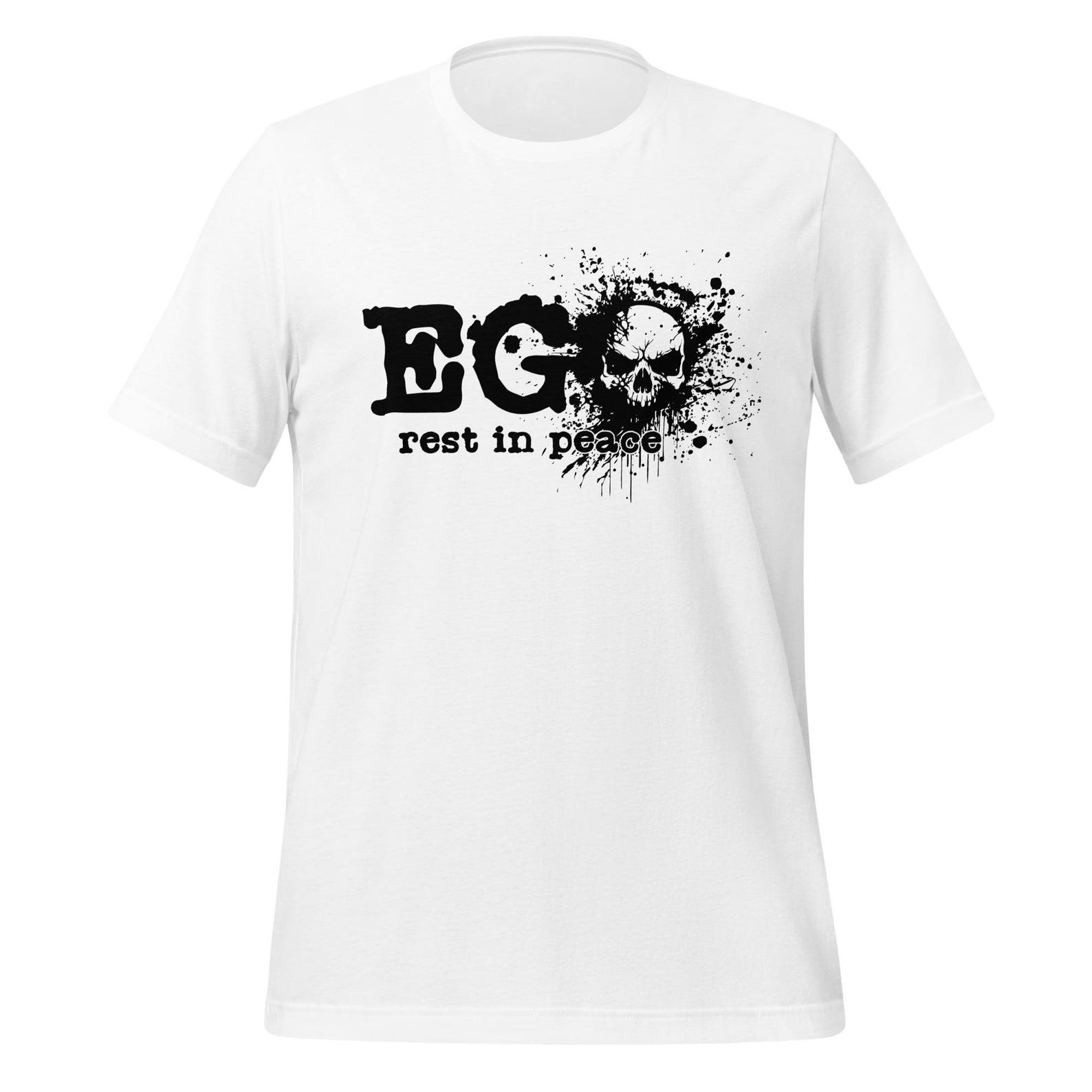 Rest In Peace Ego Skull T-Shirt – Dark Philosophy Grunge Unisex Shirt 2XL