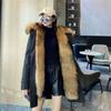 Winter Women's Coat Mid-length Detachable Mink Velvet Fax Fox Fur Imitation Fur Fur Thickened Coat