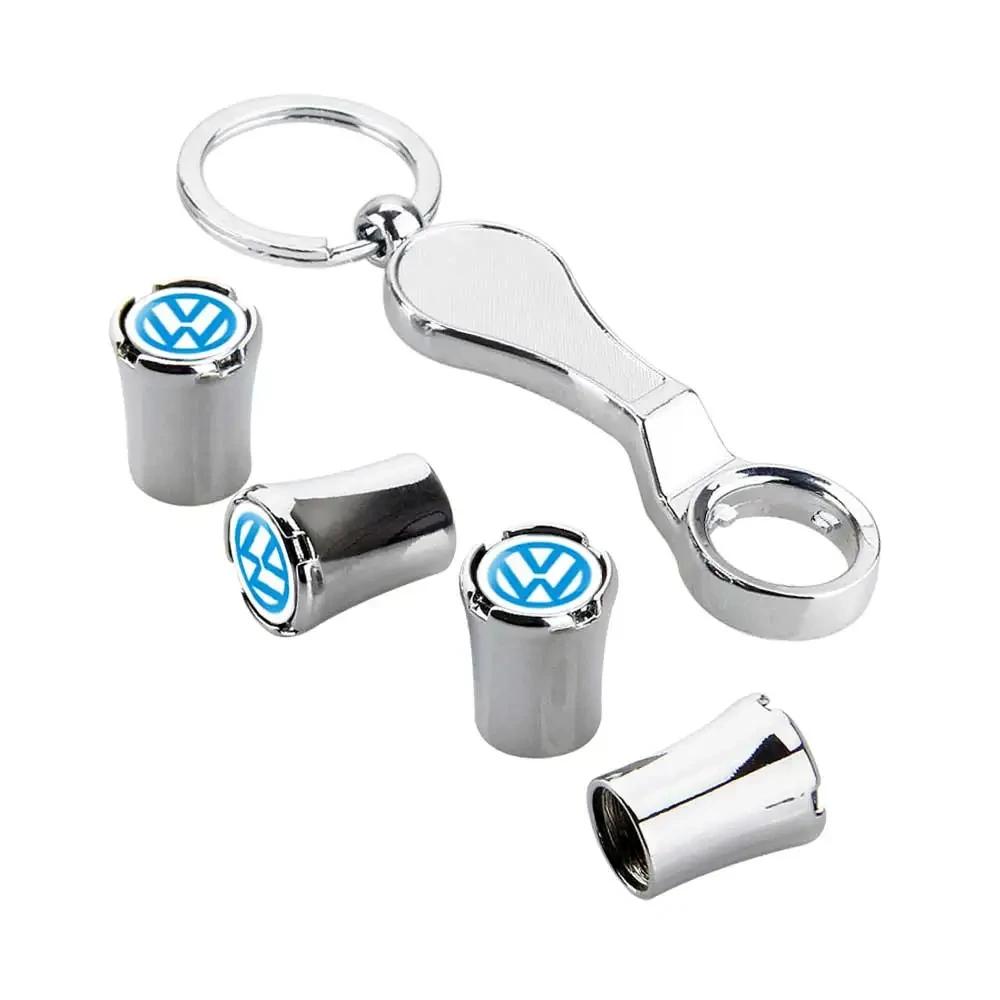 VW GTI GOLF 2026 Hot For VW VOLKSWAGEN Car Tire Valve Caps Wheel Covers with Wrench for Volkswagen Santana GTI Lavida Jetta Mago