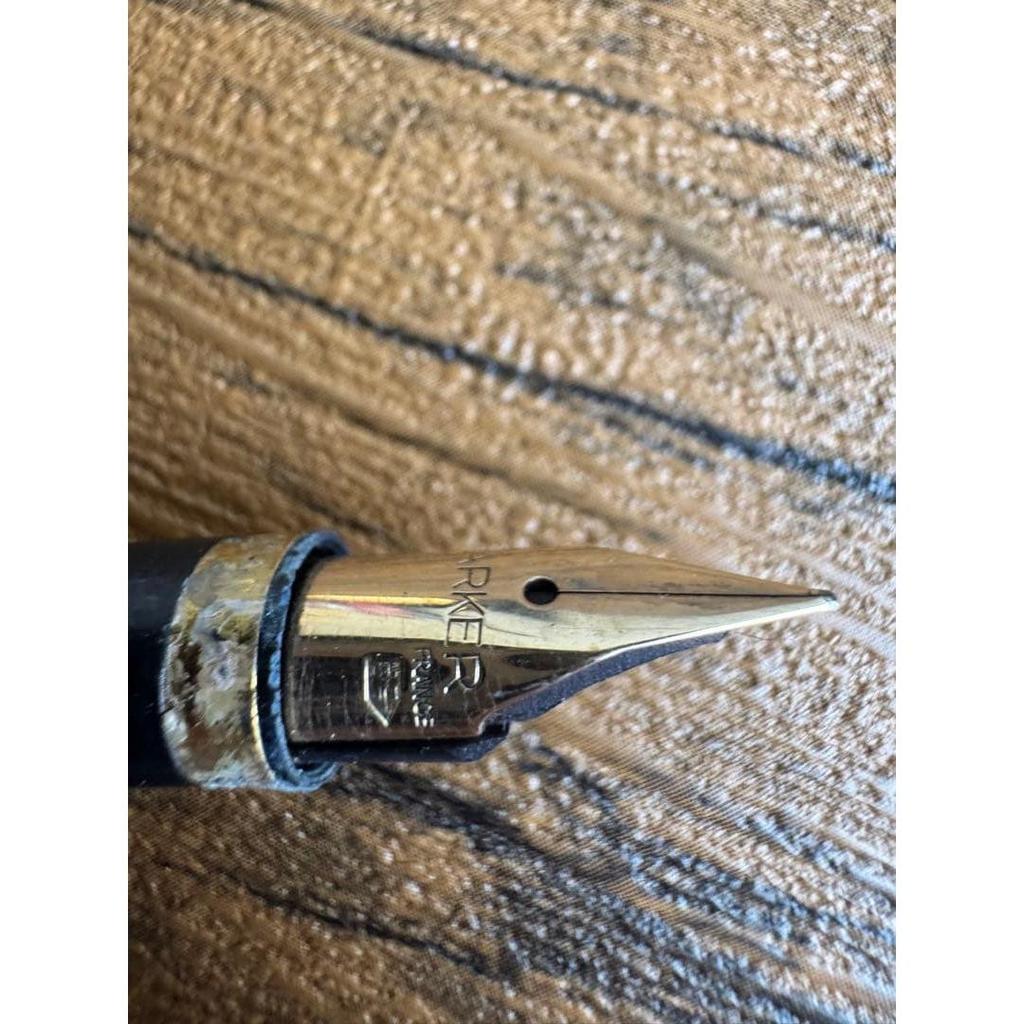 Used PARKER 75 Made In France 14K 585 Gold Fountain Pen Vintage