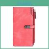 Pu Leather Womens Wallet With Solid Color Design And Letter Print For Daily Use