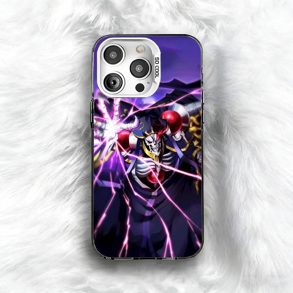 Anime O-Overlord Phone Case For iPhone 16 17 15 14 12 13 Pro Max Black Color Shockproof Cover