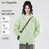 La Chapelle Women's Korean Style Zip-Up Hoodie