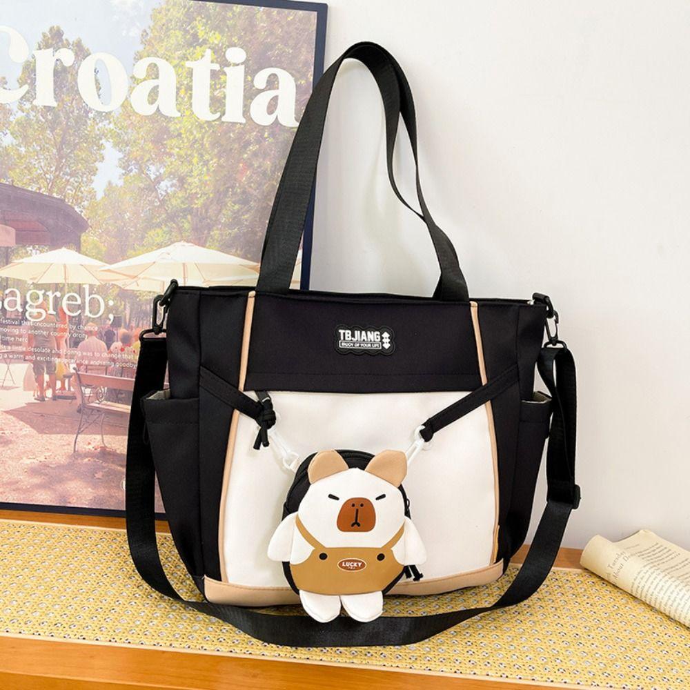 Harajuku Capybara Shoulder Bag Japanese Style Lolita Handbag Lovely Students School Bag  Travel