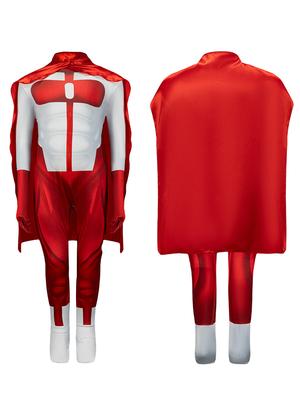 Uovervindelig Omni-Man Jumpsuit Børn Halloween Kostume Cosplay Superhelt Bodystocking Drenge Piger Festtøj